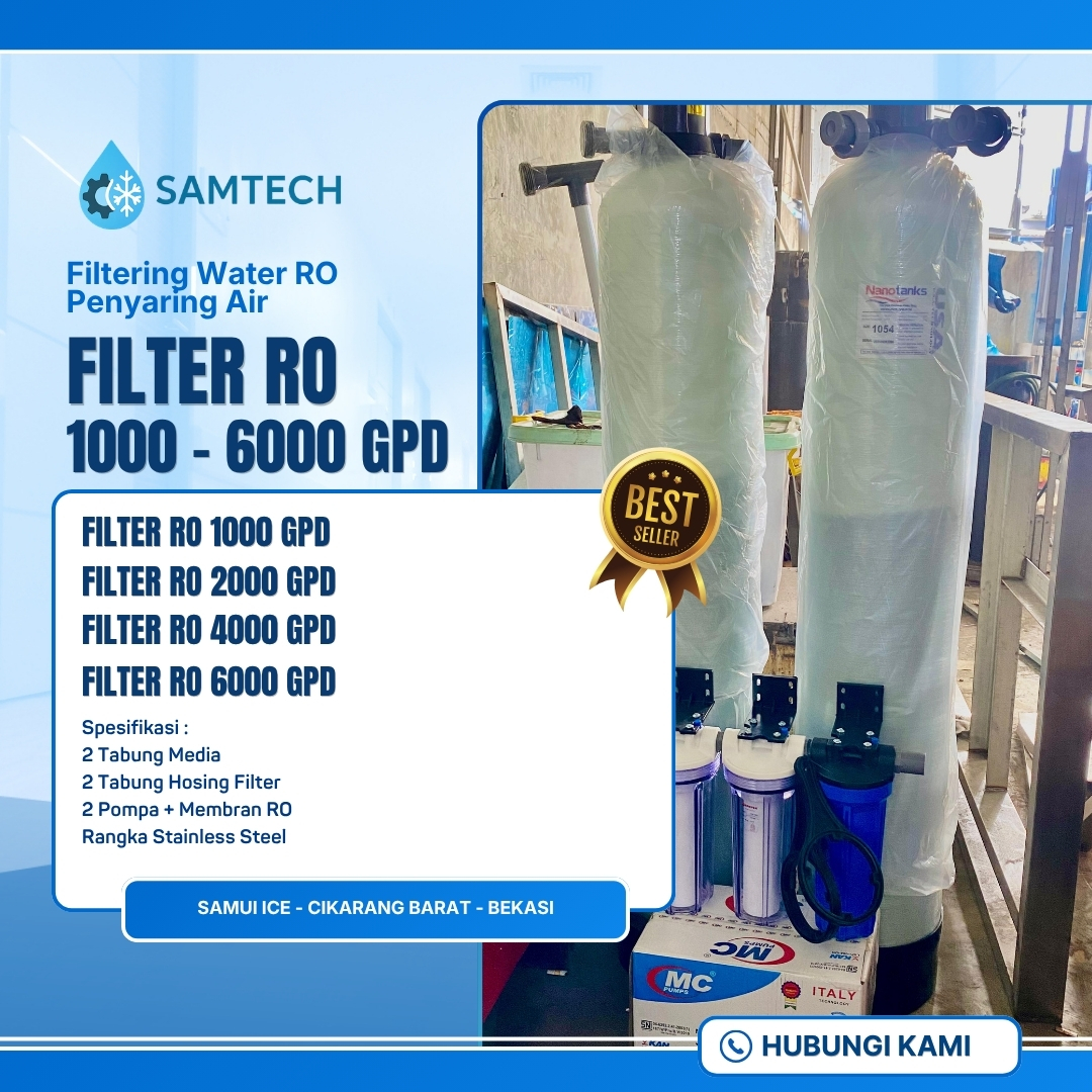 Filter RO Samui Ice Kapasitas 1000 - 6000 GPD